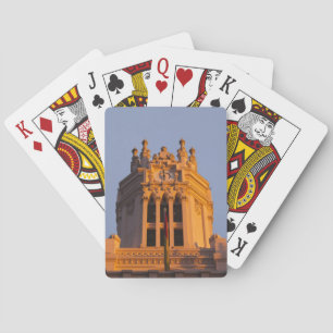 Baraja De Cartas Palacio de Comunaciones, detalles de torre, puesta