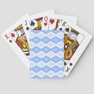 Baraja De Cartas Pale blue diamond pattern
