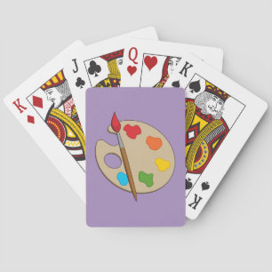 Baraja De Cartas Paleta de Artista con Pincel