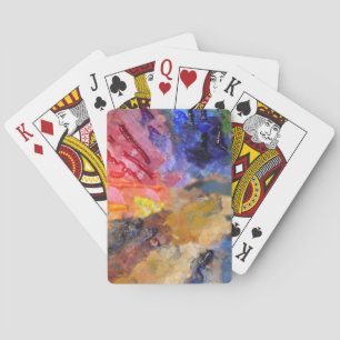 Baraja De Cartas Paleta de colores de artista pintor Colorida pintu