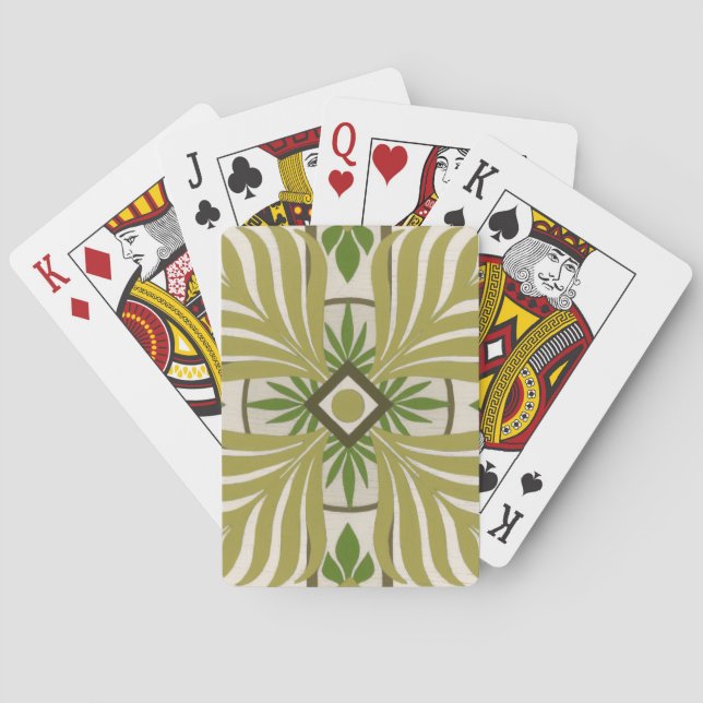 Baraja De Cartas Palm Motif II No Embellecido (Reverso)
