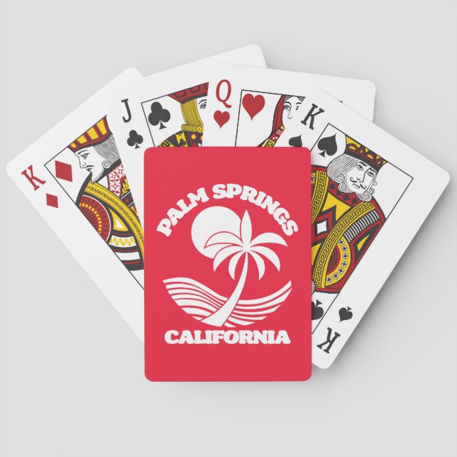 Baraja De Cartas Palm Springs California (Reverso)