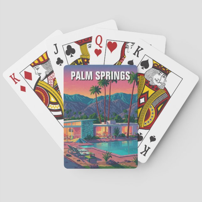 Baraja De Cartas Palm Springs California (Reverso)
