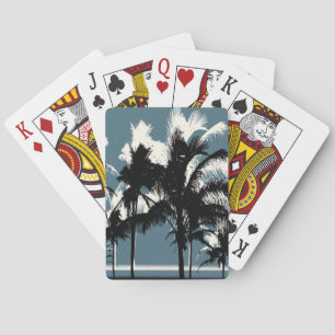 Baraja De Cartas Palm Trees Sunset