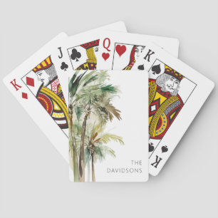 Baraja De Cartas Palm Trepical Moderno
