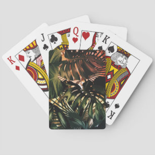 Baraja De Cartas Palm Tropical deja loros verdes