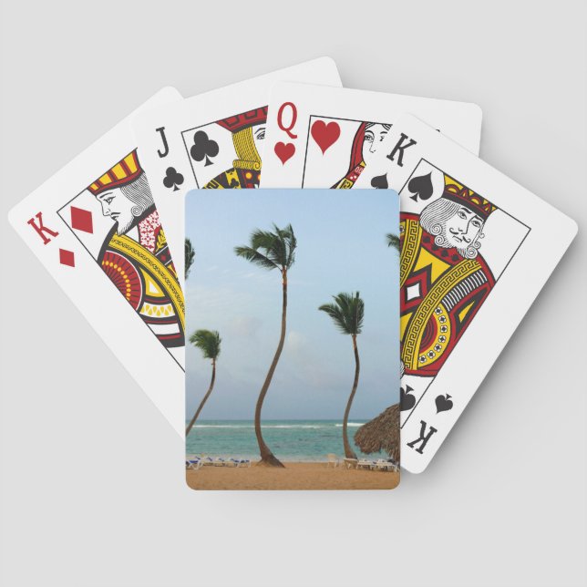 Baraja De Cartas Palma de playa (Reverso)