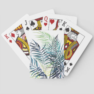 Baraja De Cartas Palmas crepusculares - hojas tropicales