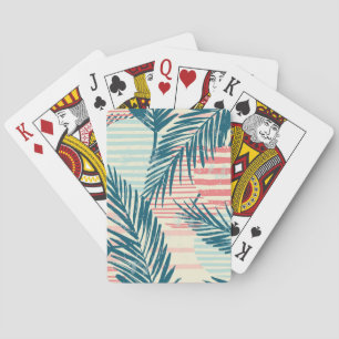 Baraja De Cartas palmas exóticas, texturas de mano