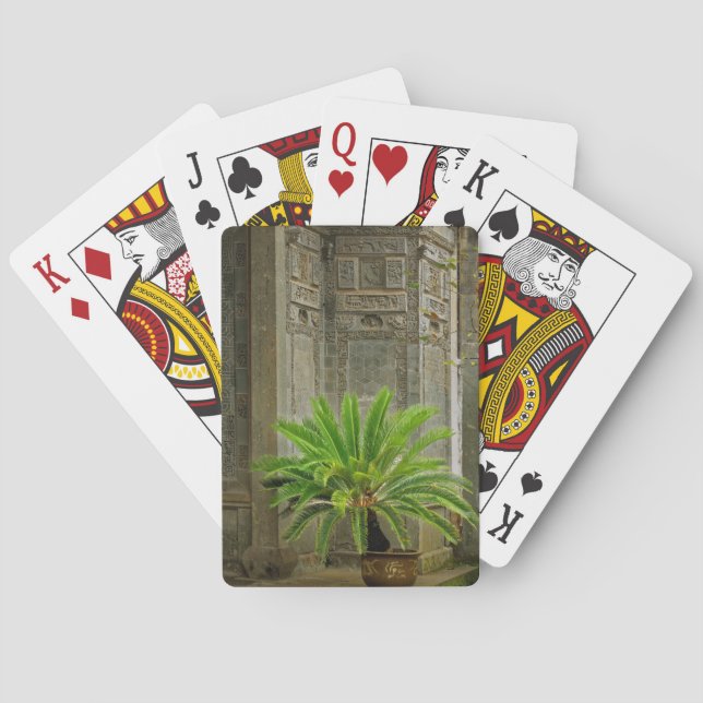 Baraja De Cartas Palmera | Hongcun, China (Reverso)