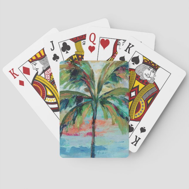 Baraja De Cartas Palmera tropical del | (Reverso)