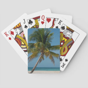 Baraja De Cartas Palmera y playa de arena blanca 2