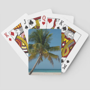 Baraja De Cartas Palmera y playa de arena blanca 2