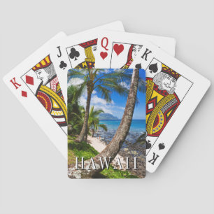 Baraja De Cartas Palmeras a lo largo de la playa Hideaways