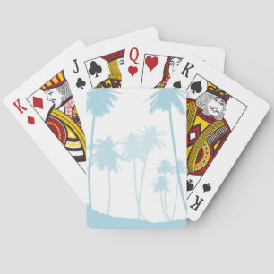 Baraja De Cartas Palmeras azules