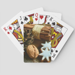 Baraja De Cartas Palos de canela y estrellas navidades