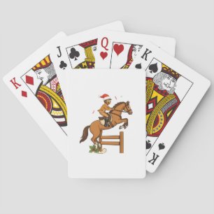 Baraja De Cartas Pan de jengibre ecuestre Navidad 2026 Fiesta