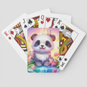 Baraja De Cartas Panada Alegre, Arcoíris, Mariposas y Flores