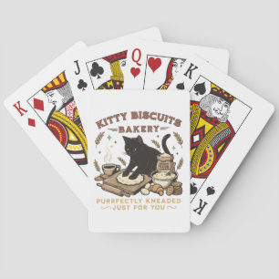Baraja De Cartas Panadería de Gatos Café Gatito Perfectamente Amasa
