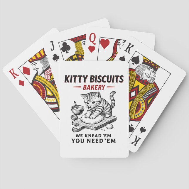 Baraja De Cartas Panadería Kitty Biscuits (Reverso)