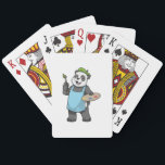 Baraja De Cartas Panda as Painter with Brush & Colour<br><div class="desc">This design is the perfect gift for a birthday,  Christmas and other celebrations. It is suitable for women,  men and kids.</div>
