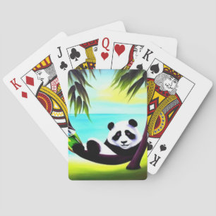 Baraja De Cartas Panda Beach Vacation