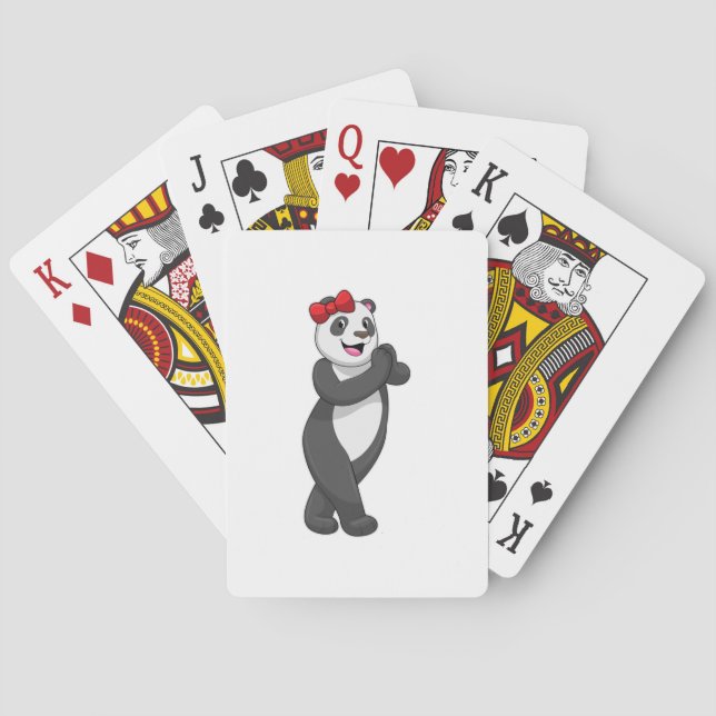 Baraja De Cartas Panda con cinta (Reverso)
