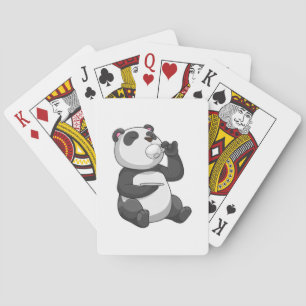 Baraja De Cartas Panda con Tea Cup