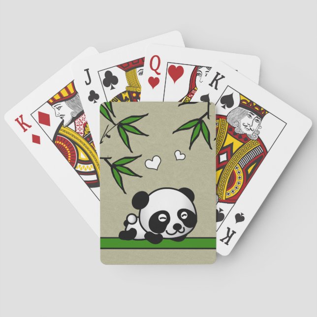 Baraja De Cartas Panda desprevenido (Reverso)