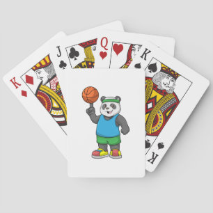 Baraja De Cartas Panda en Deportes con Baloncesto