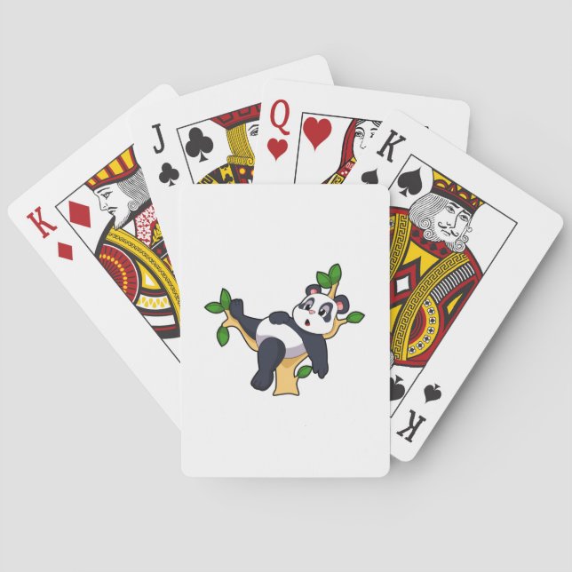 Baraja De Cartas Panda en el árbol (Reverso)