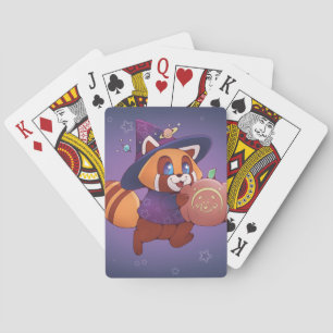 Baraja De Cartas Panda espacial Halloween