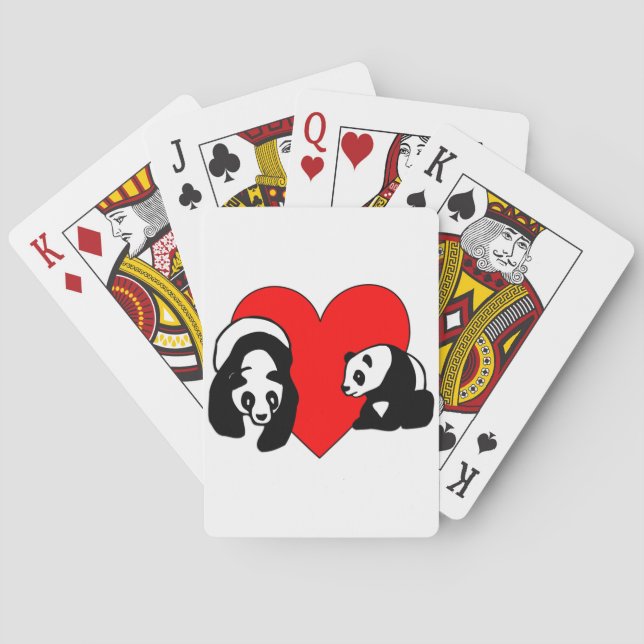 Baraja De Cartas Panda Love (Reverso)