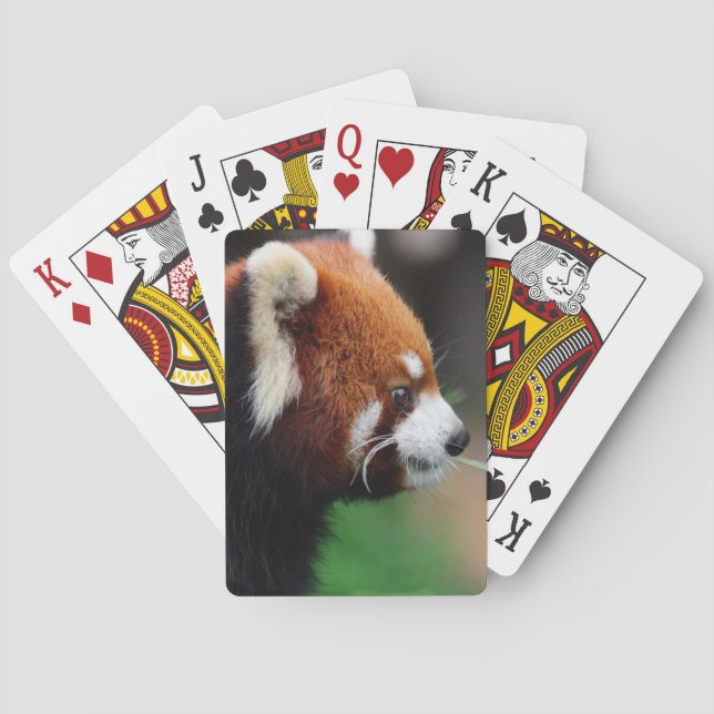 Baraja De Cartas Panda rojo (Reverso)