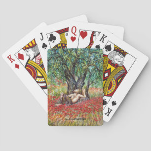 BARAJA DE CARTAS PANO, ÁRBOL DE OLIVA Y CAMPOS DE POBRE