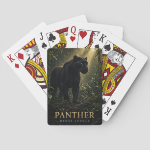Baraja De Cartas Pantera densa selva fauna ANIMAL
