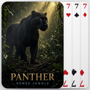 Baraja De Cartas Pantera densa selva fauna ANIMAL