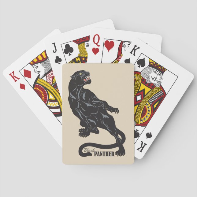 Baraja De Cartas pantera negra (Reverso)