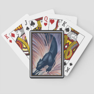 Baraja De Cartas Pantera negra del art déco