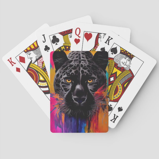 Baraja De Cartas Panther Animal Discovery Adventure Nature Planet E (Reverso)