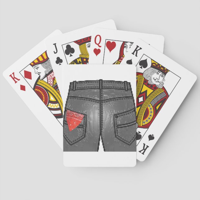 Baraja De Cartas Pañuelo rojo izquierdo (Reverso)