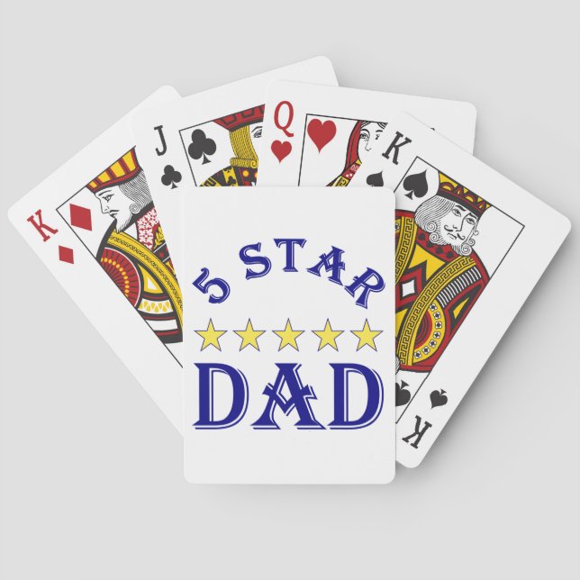 Baraja De Cartas Papá Cinco Estrellas (Reverso)