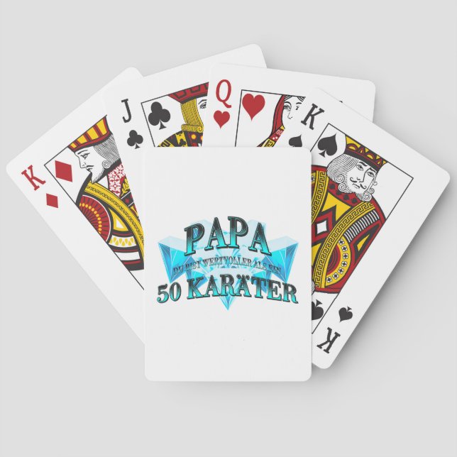 Baraja De Cartas Papa du bist wertvoller als ein 50 Karäter (Reverso)
