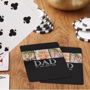 Baraja De Cartas Papá Est. Blanco Negrita Texto Mínimo 3 Fotos