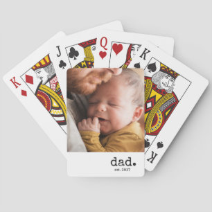 Baraja De Cartas Papá Establecido Foto Personalizada