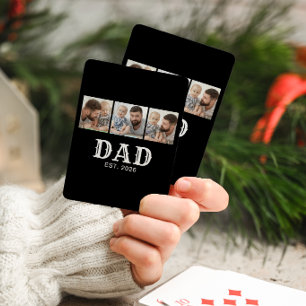 Baraja De Cartas Papá Establecido Tipografía Negra en Negrita 3 Fot