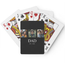 Papá Estableció Moderno Simple Negro 3 Foto