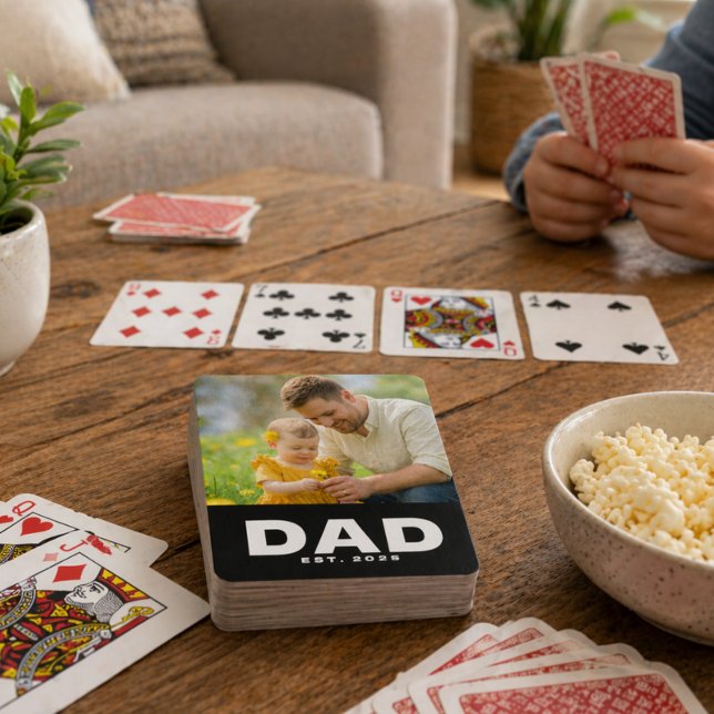Baraja De Cartas Papá Estableció Negrita Foto en Negro (Subido por el creador)