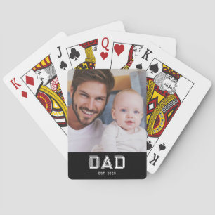 Baraja De Cartas Papá Estableció Negrita Foto Negra
