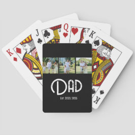 Baraja De Cartas Papa Estableció Texto Grunge 3 Foto